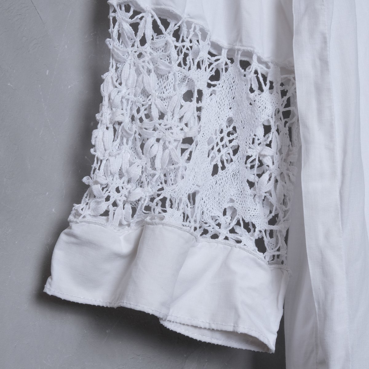1930s French Antique Linen Church Smock ⑤ | U 1930s French Antique Linen Church Smock ⑤ | U