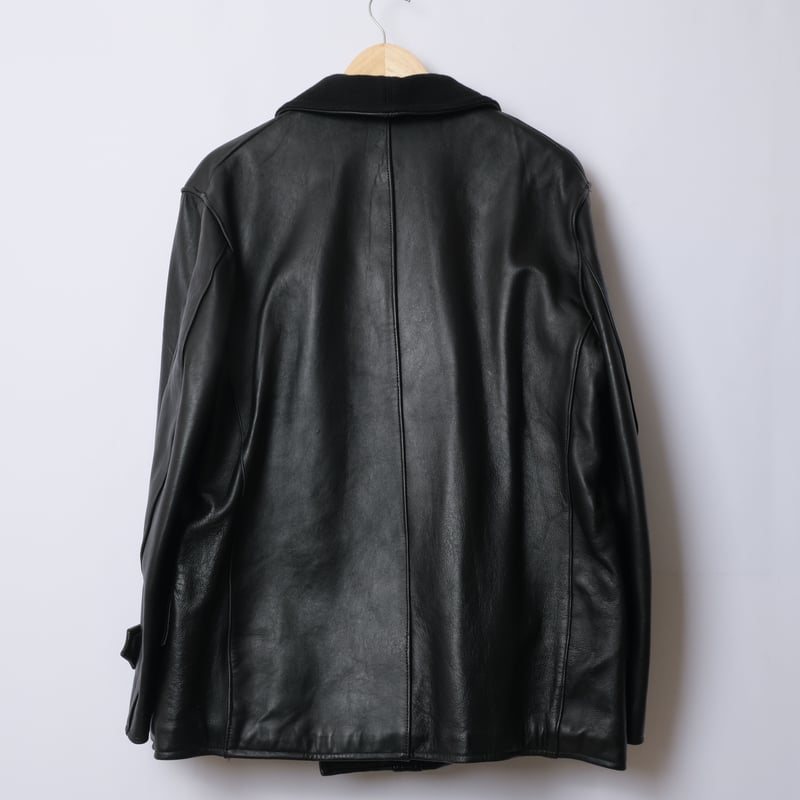 40s-50s French Vintage Leather Jacket (Corbusie