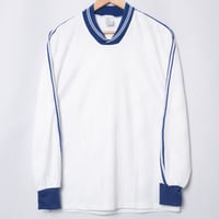 70-80s Vintage adidas Ventex Game Shirt White × Blue (Made in France)