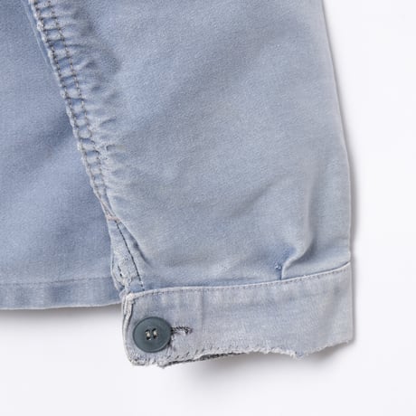 50s France Vintage Adolphe Lafont Blue Moleskin Work Jacket