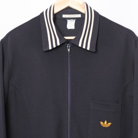 70s Vintage adidas Knit Track Jacket Navy