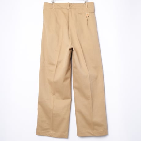 40s French Army FTEO Chino Trousers Size 86M Dead Stock