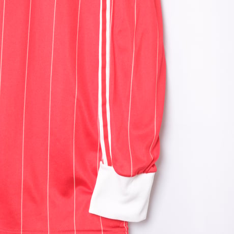 70-80s Vintage adidas Ventex Game Striped Shirt Red