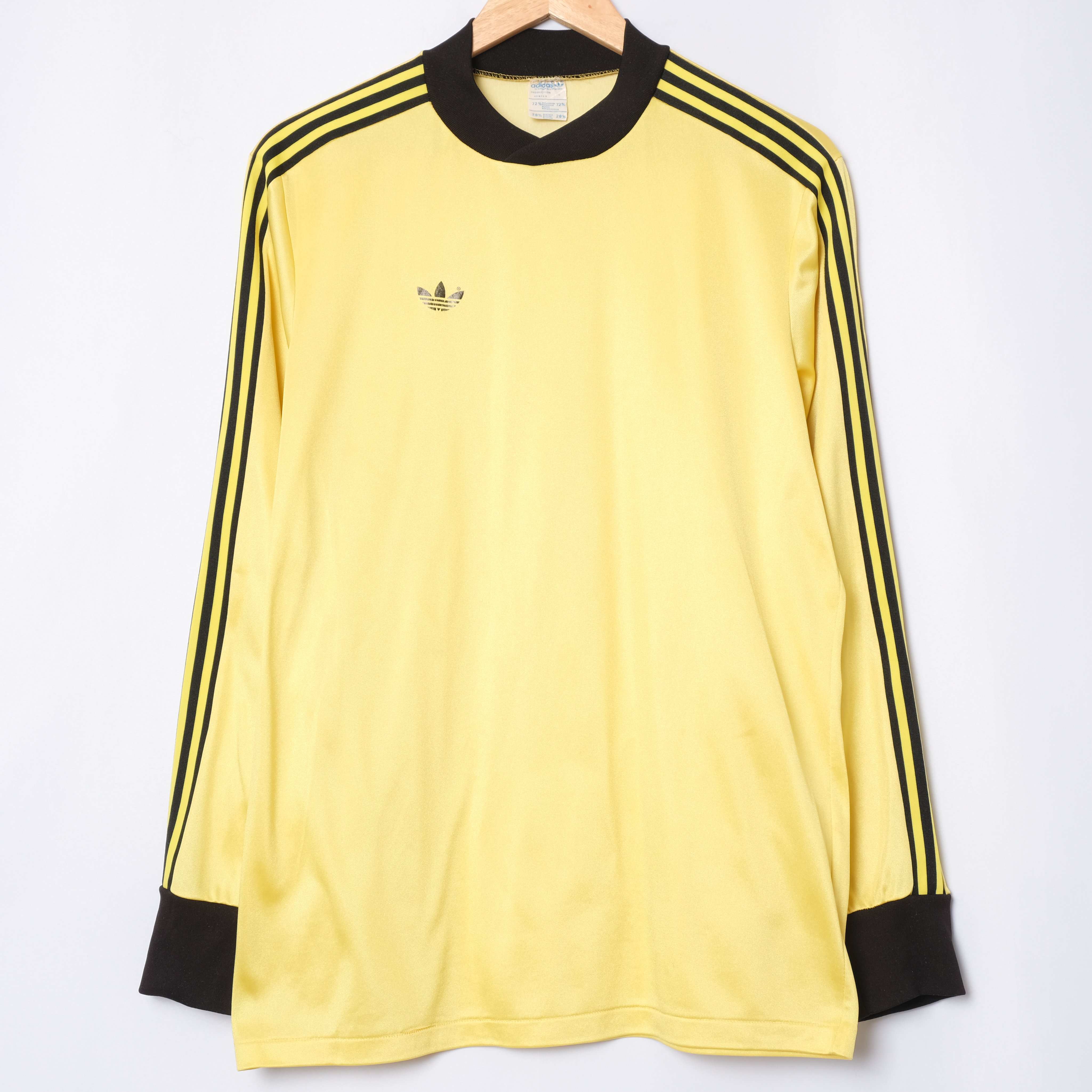 70-80s Vintage adidas Ventex Game Shirt Yellow