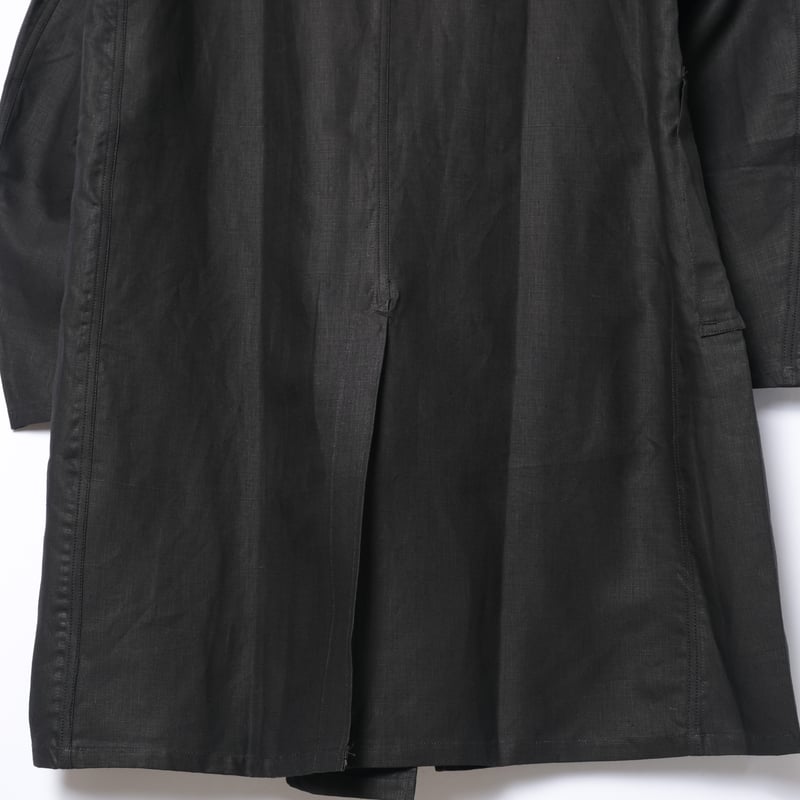 40s France Vintage Au Molinel Black Linen Maqui