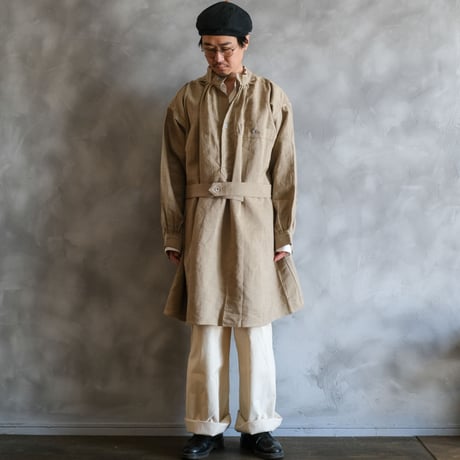 French Army Linen Hospital Bourgeron Smock Dead Stock