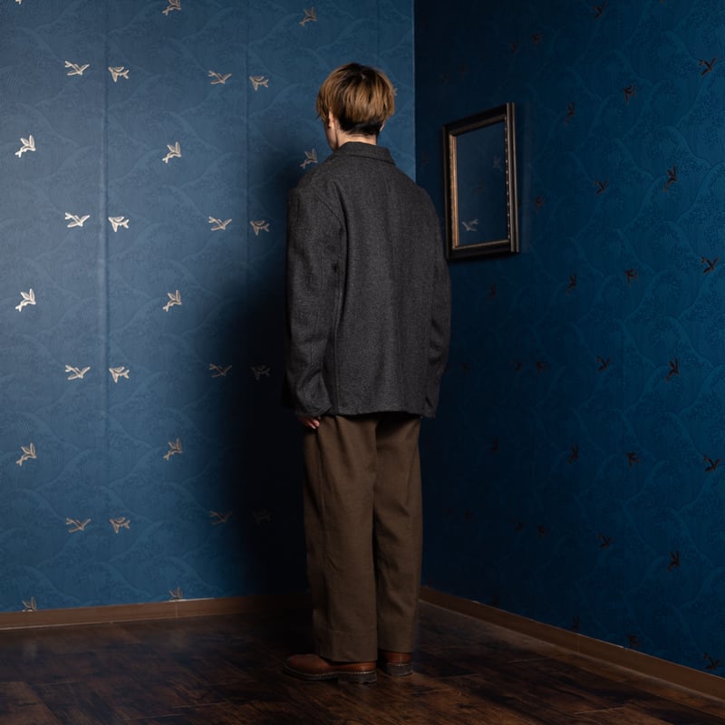 50-60s France Vintage Wool Farmers Work Jacket