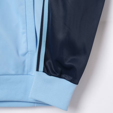 70s Vintage adidas Ventex ATP Track Jacket LightBlue × Navy (Made in France)
