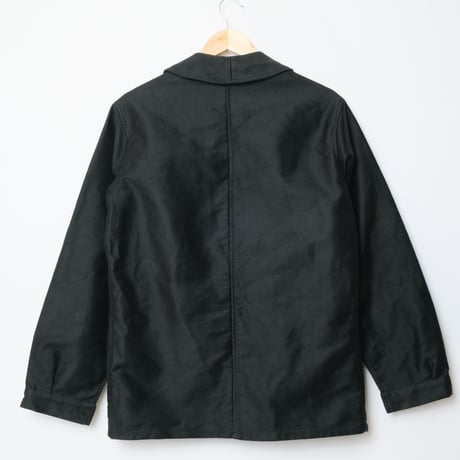 40-50s Le Mont St Michel Black Moleskin Jacket Mint Condishon