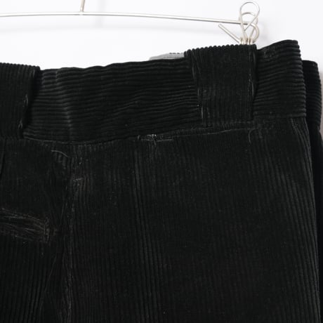 40-50s France Vintage Le Chamonix Black Corduroy Trousers Dead Stock