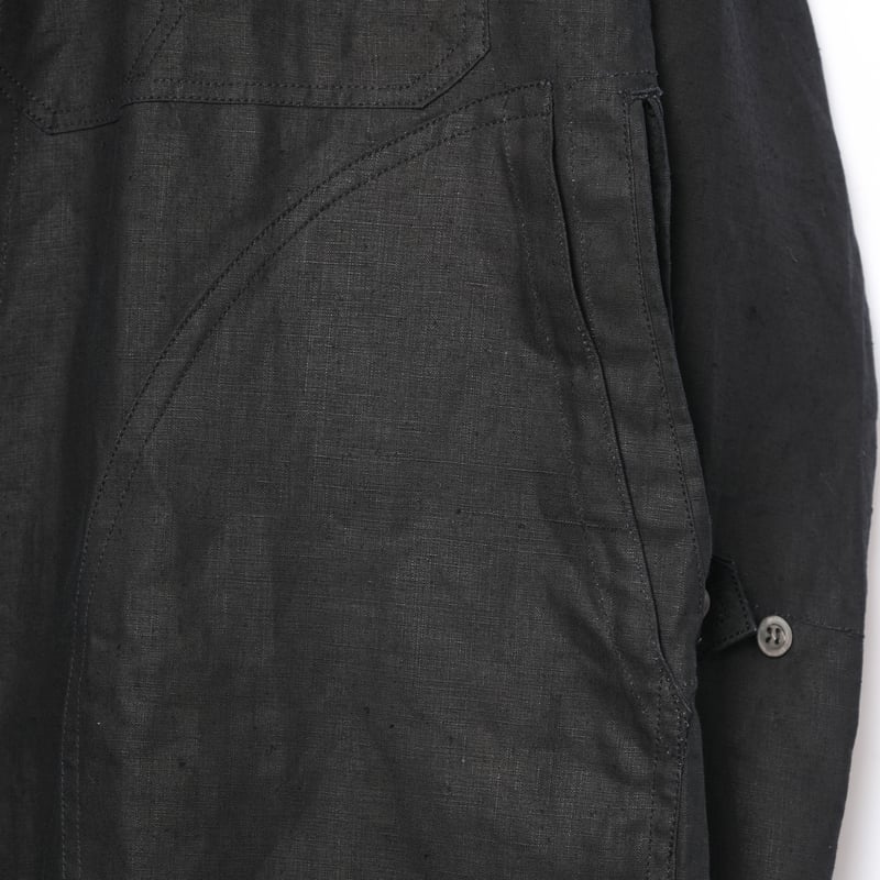40s France Vintage Indigo Linen Maquignon Coat 40s France Vintage Indigo Linen Maquignon Coat