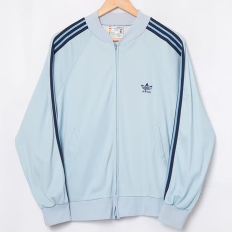 70-80s Vintage adidas VENTEX ATP Light Blue Track Jacket(Made in France)