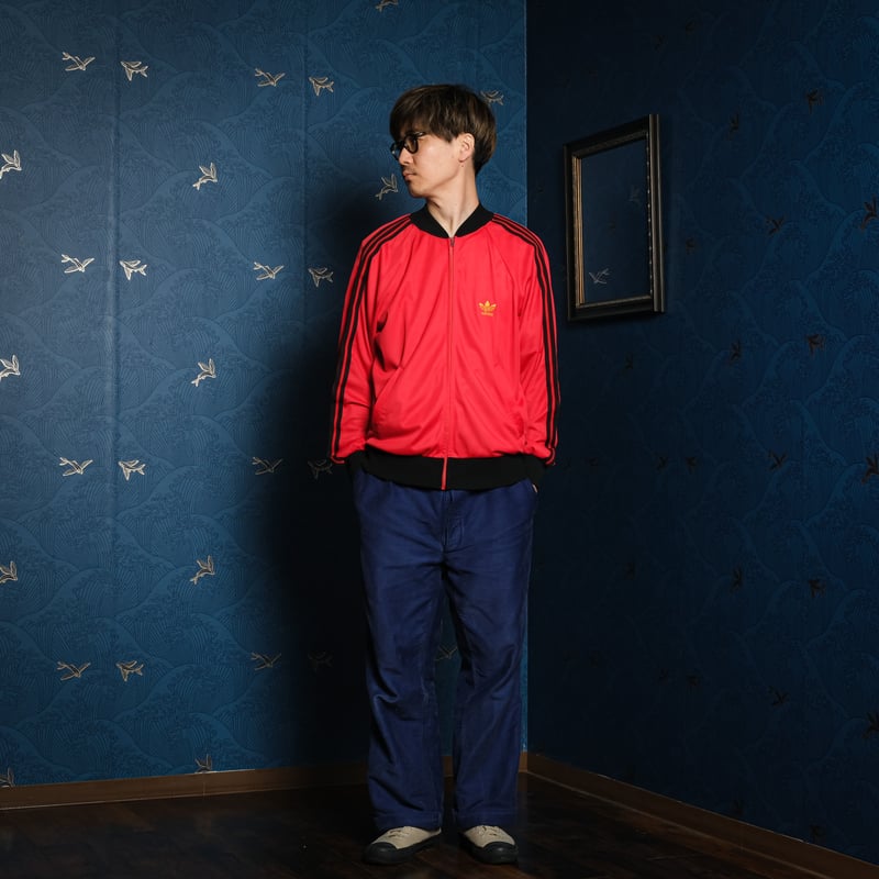 70s Vintage adidas Ventex ATP Red×Black Track J