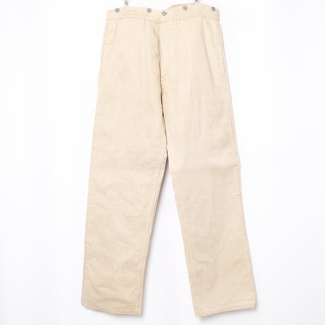 30s French Army Linen HBT Bourgeron Trousers Dead Stock