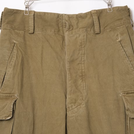 French Army M47 Trousers Early 比翼 Metal Button Size 13-4