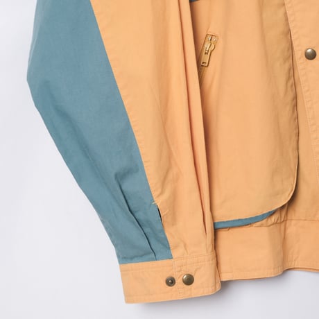 80s Vintage adidas Blouson Mustard × Bluegray（Made in Finland）