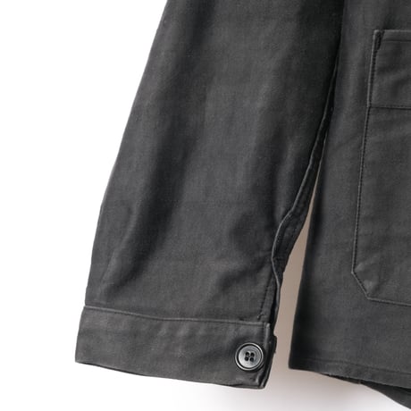 40s France Vintage Adolphe Lafont Black Moleskin Jacket