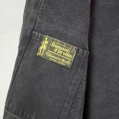 40-50s Dumont d’urbille Black Moleskin Jacket