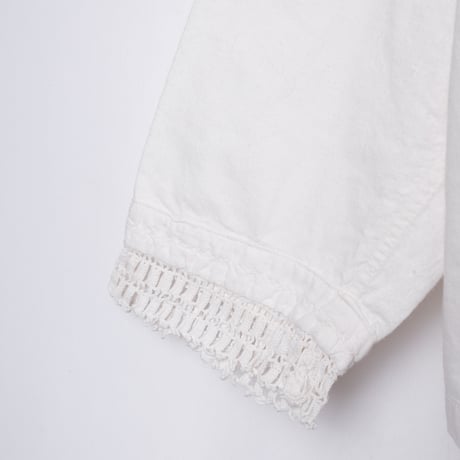 Early 1900s France Antique Cotton Blouse 2