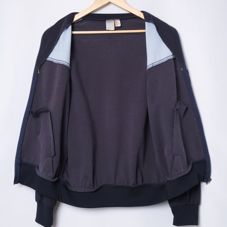 70-80s Vintage adidas Ventex Track Jacket Navy × Light Blue（Made in France)