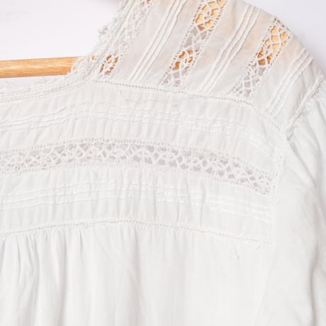 〜1930s French Antique Cotton Lace Night Dress