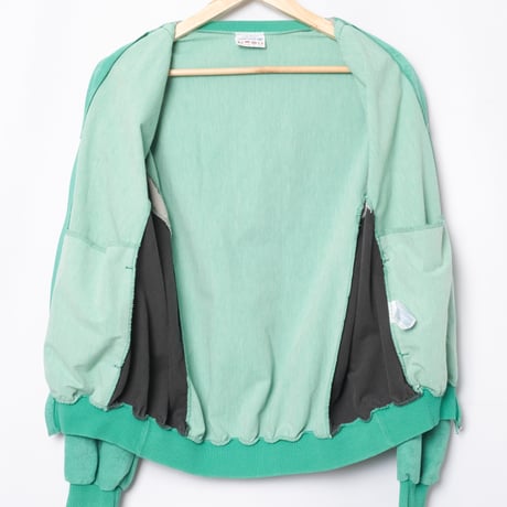 80s Vintage adidas Ventex Track Jacket Model Challenger Green × Gray (Made in France)