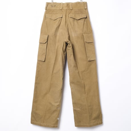 French Army M47 Trousers Early 比翼 Metal Button Size 80L