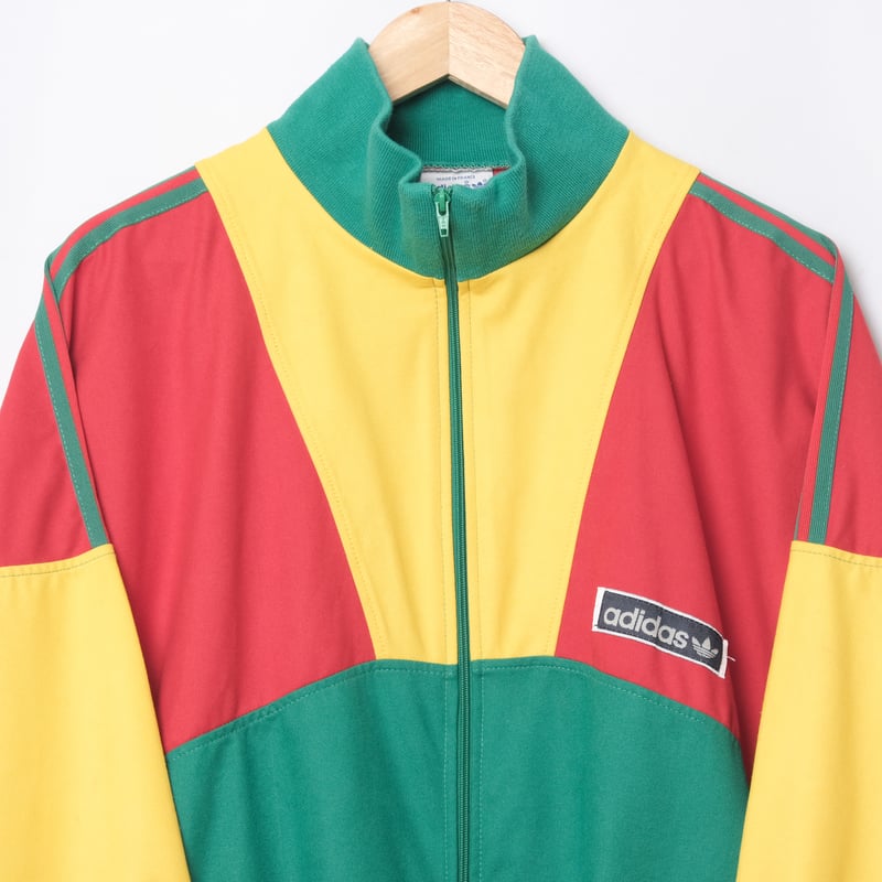 80s Vintage adidas Ventex Track Jacket Green ×