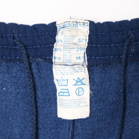 70-80s Vintage adidas Ventex Track Trousers Navy × Light Blue (Made in France)