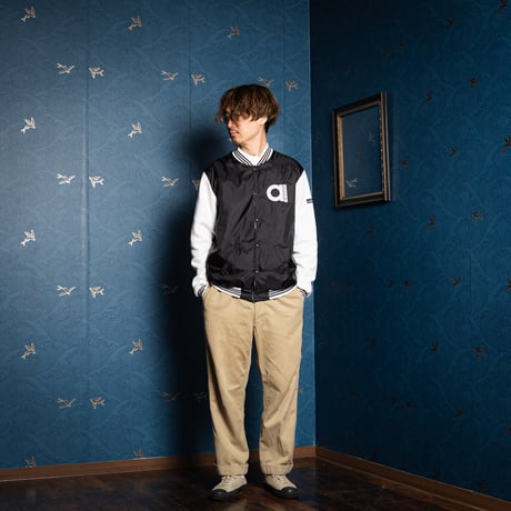 90s Vintage adidas Blouson Black × White