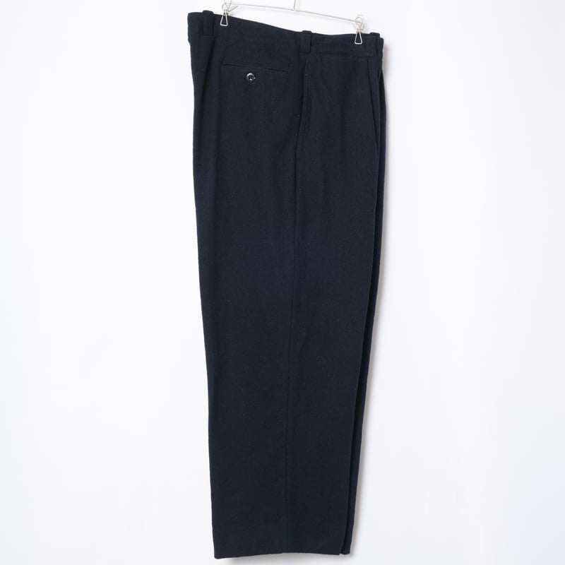 40-50s France Vintage Navy Wool Trousers | Ugla