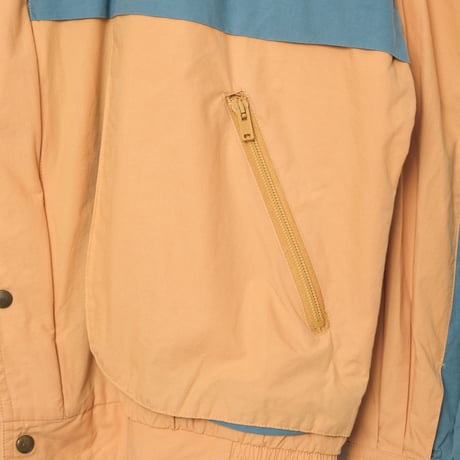 80s Vintage adidas Blouson Mustard × Bluegray（Made in Finland）