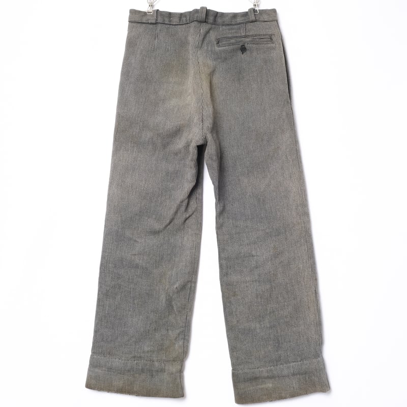 50-60s France Vintage Cotton Piqué Trousers | U