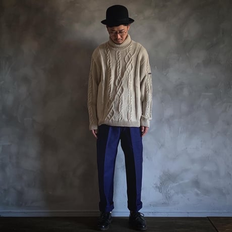 90s00s French Vintage Saint James Turtle Neck wool knit