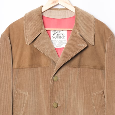 50-60s Vintage INVERTERE THE SQUIRE Wool Llined Corduroy Hunting Jacket（Made in England）