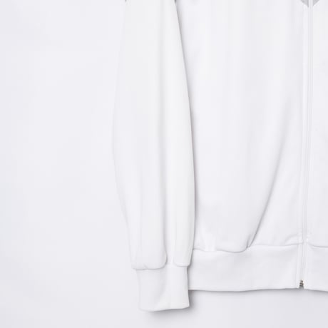 80s Vintage adidas Track Jacket White × Light Gray (Made in France)