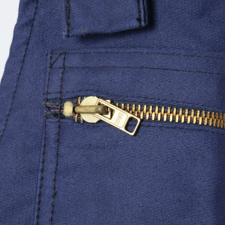 40-50s French Vintage Le MontSt Michel Moleskin Overalls Dead Stock