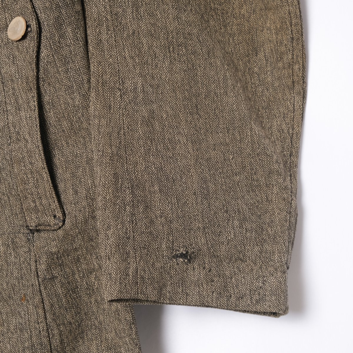 30-40s France Vintage Black Chambray HBT Huntin