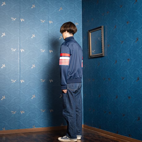 70-80s Vintage adidas Track Jacket Navy × Red (Made in France)