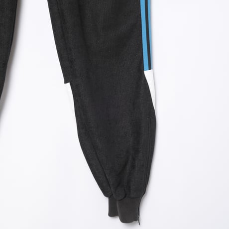 70-80s Vintage adidas Ventex Pile Track Trousers Black (Made in France)