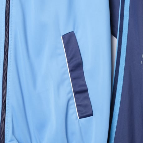 80s Vintage adidas Track Jacket Light Blue × Navy (Made in Hungaria)