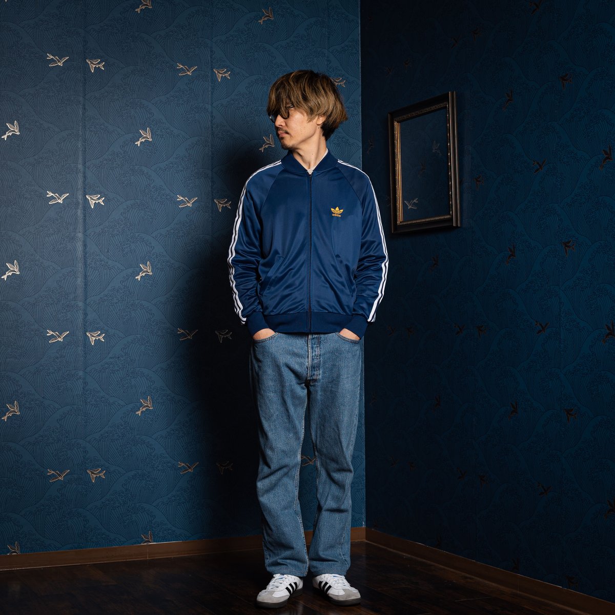 70-80s Vintage adidas VENTEX ATP Navy Track Ja