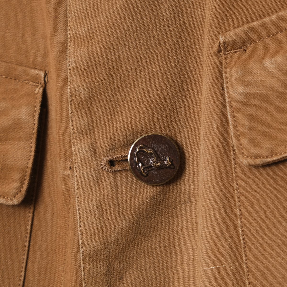 30-40s France Vintage Cotton Canvas Hunting Jac