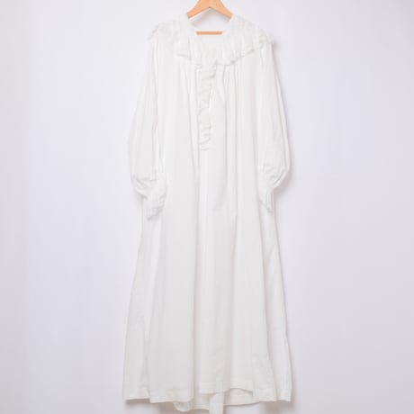 French Antique Cotton Lace Night Dress