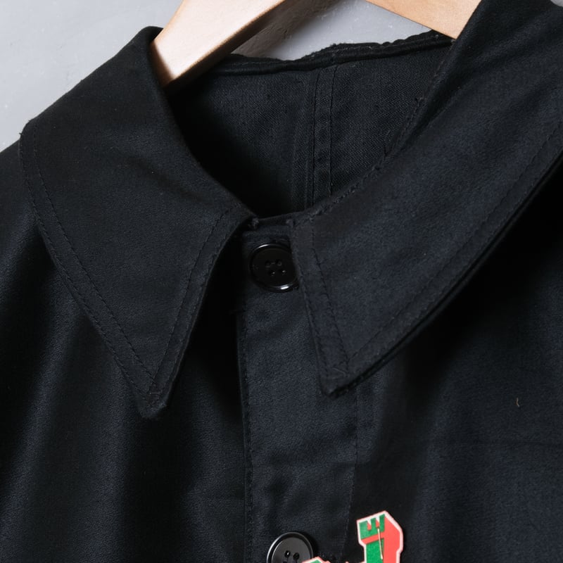 40-50s BEAU-FORT Black Moleskin Jacket Dead Sto 40-50s BEAU-FORT Black Moleskin Jacket Dead Sto