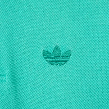 80s Vintage adidas Ventex Half Sleeve Polo Shirt Green（Made in France)