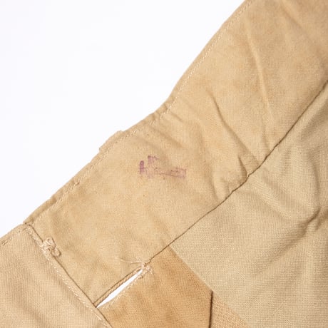40s French Army FTEO Chino Trousers Size 86M Dead Stock