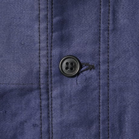 40s France Vintage Le Robste Blue Light Moleskin Jacket Dead Stock