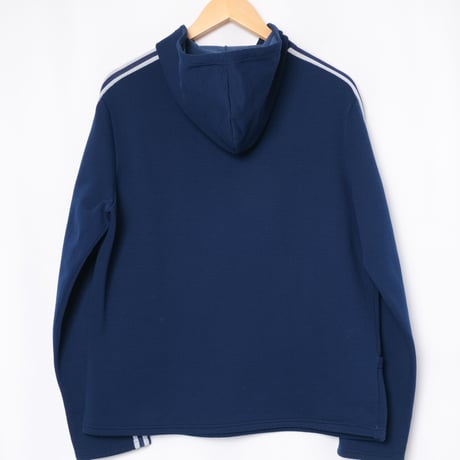 70s Vintage adidas Half Zip Hoodie Navy (Made in France)
