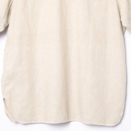 40-50s France Vintage Cotton Linen Short Sleeve Shirt